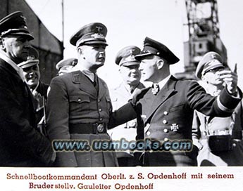 Schnellbootkommandant Oberleutnant zur See Opdenhoff, Deputy Gauleiter of Reichsgau Oberdonau, Christian Opdenhoff