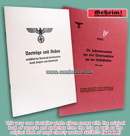 GEHEIM!  Secret Nazi Gauleiter publications 1940