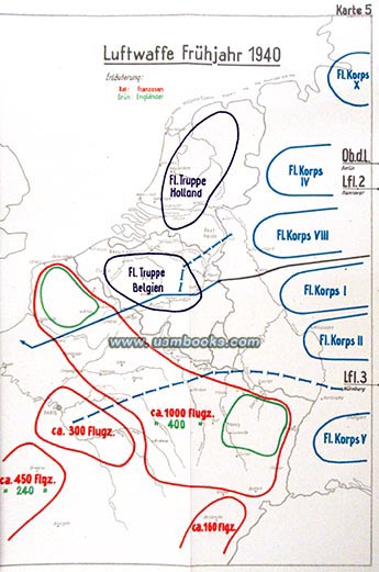 1940 Luftwaffe invasion map