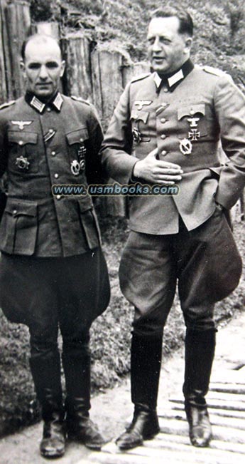 Johannes Grimminger with Nazi General
