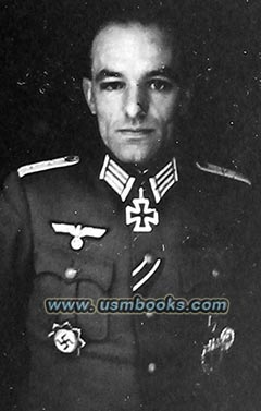 Johannes Grimminger with German Cross in Gold, Knights Cross, Infantry Assault Badge, Wound Badge