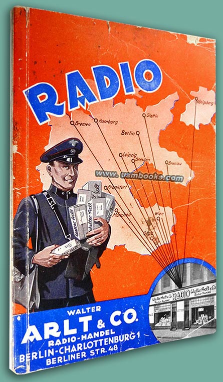 1938-1939 Nazi radio catalog Walter Arlt & Co. Radio-Handel Berlin