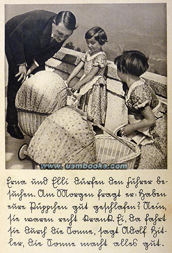 Hitler at the Berghof with two young girls