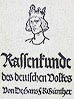 Rassenkunde des deutschen Volkes, Nazi book on racial theory, ethnology, eugenics