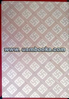 Nazi swastika end papers