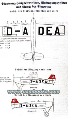 Nazi aviation markings