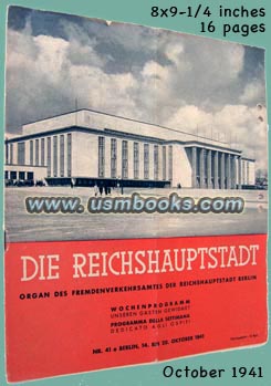 1941 Nazi tourist information Berlin, in German and Italian