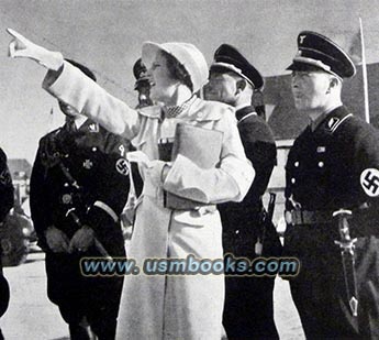 Leni Riefenstahl, SS men, SS visor cap with Totenkopf