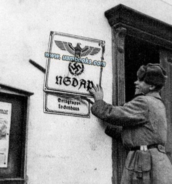 enamel NSDAP sign