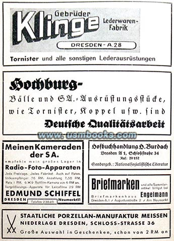 Nazi SA advertising Dresden 1934