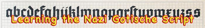 Nazi era Gothic lettering