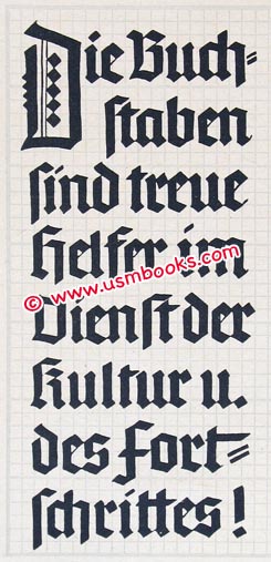 Nazi lettering