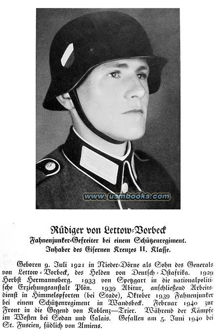 Rdiger von Lettow-Vorbeck, son of German East Africa hero General Paul Emil von Lettow-Vorbeck