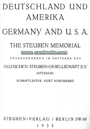 Deutschen Steuben-Gesellschaft E.V. Potsdam 1932