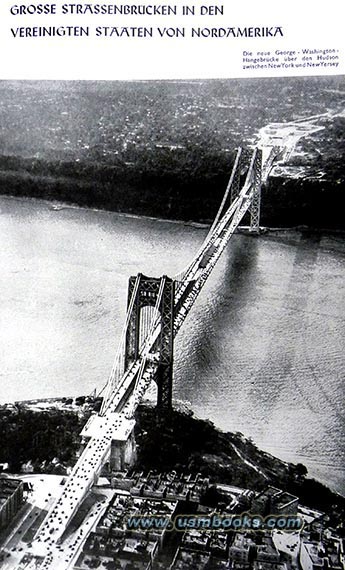 George Washington bridge over the Hudson river