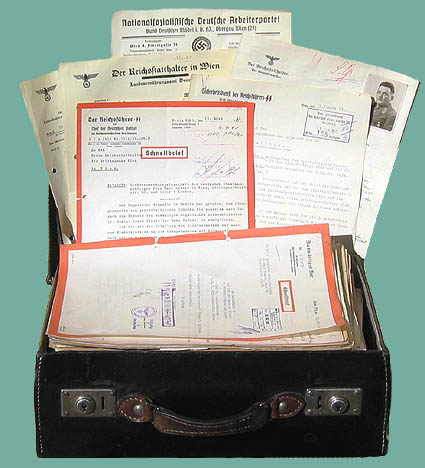 Nazi documents suitcase