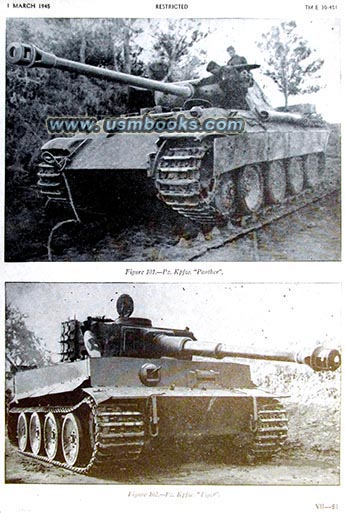 Nazi Panther tank, Nazi Tiger tank