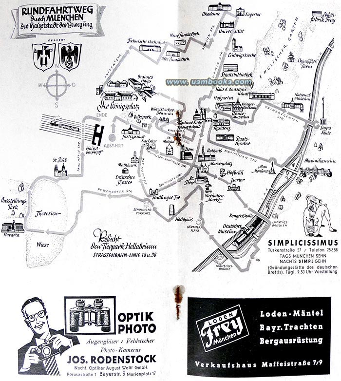 Nazi map Munich