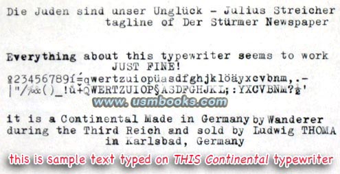 Nazi typewriter