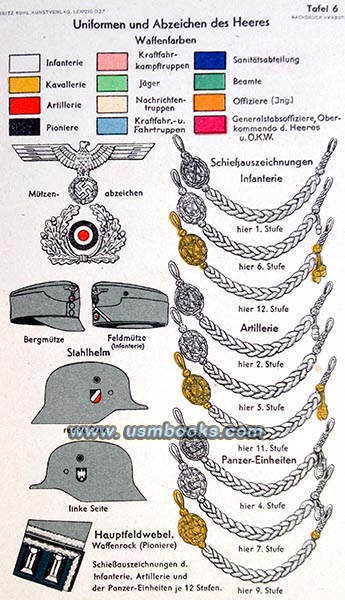 Nazi helmet, Nazi marksmanship lanyards