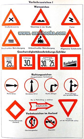 traffic signs in Nazi Germany