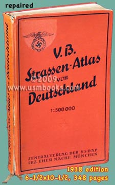 Nazi Street Highway Atlas Of Germany