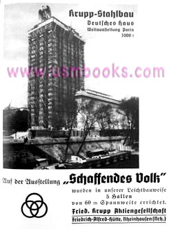 Nazi State Exhibition Schaffendes Volk advertising by KRUPP