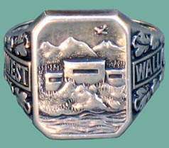 WWII German silver West Wall- Siegfried line (Siegfriedstellung) rings for  sale.