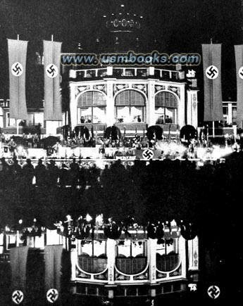 Nazi swastika banners in Zoppot