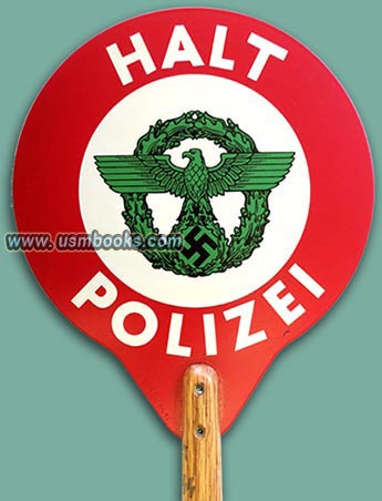 Nazi police eagle and swastika